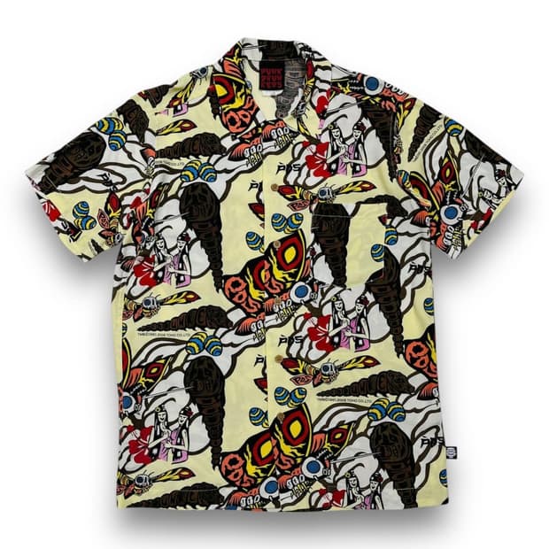 펑크 Drunkers 2008s 아카이브 하와이안 셔츠