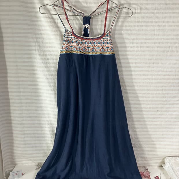 빈티지 하구미 네이비 롱 슬리브리스 1064 모리걸 y2k 스트릿 갸루 