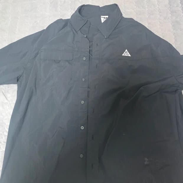 나이키 ACG 오브 위버 UV 리펠 숏슬리브 셔츠 블랙 아시아 XL