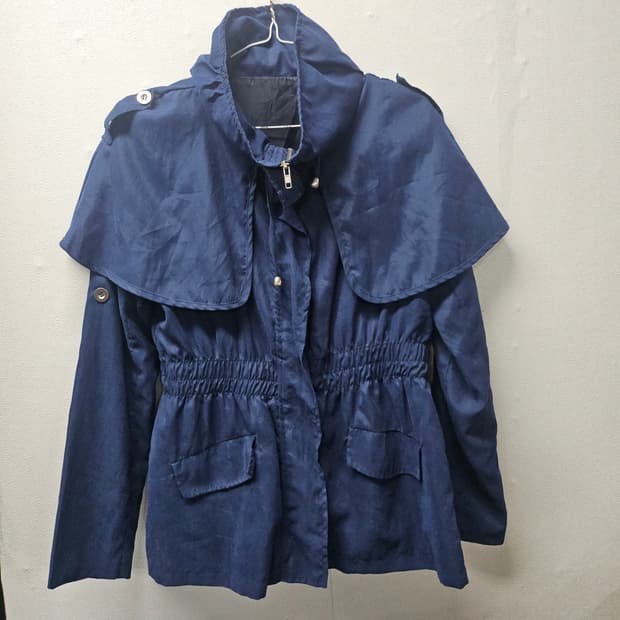 블루 바람막이 자켓 S