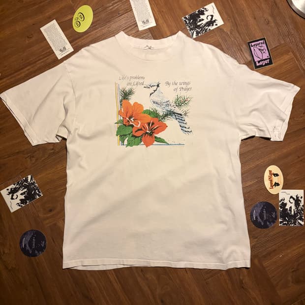 90s lifes problem 싱글스티치 티셔츠