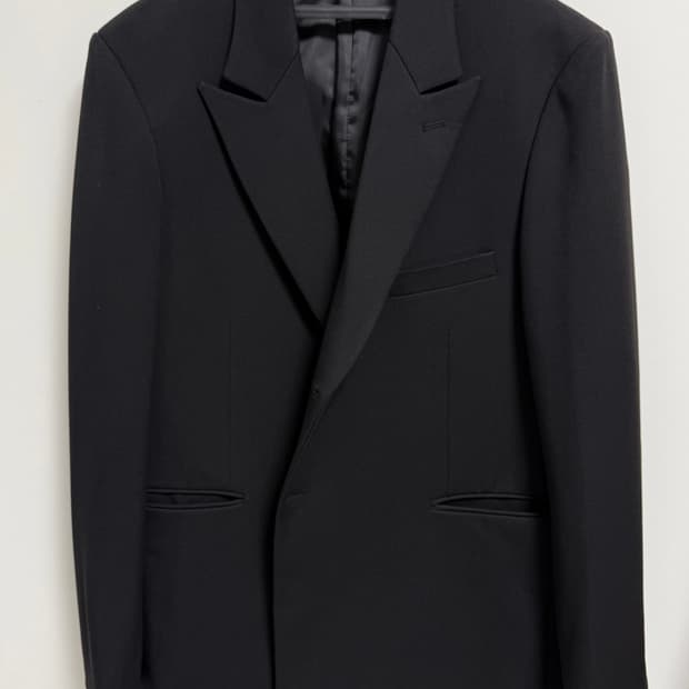블랙 블레이저 자켓 (오버핏)