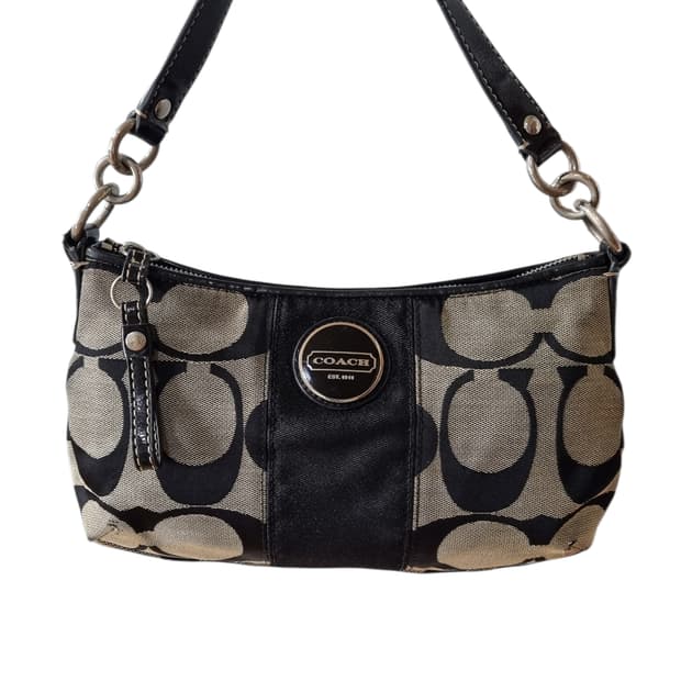 코치 시그니처 블랙 숄더백 히메 갸루 y2k 빈티지코치 올드코치
