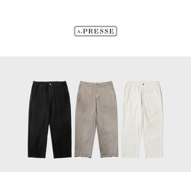 아프레쎄 26ss 빈티지 치노 블랙 (2)