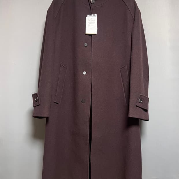 커버낫 24FW 캐시미어 블렌드 후드코트 - 초콜릿 M