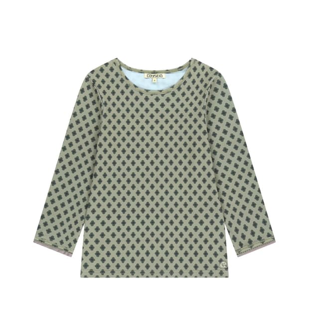 coyseio FLOWER CAPRI SLEEVE LIGHT KHAKI