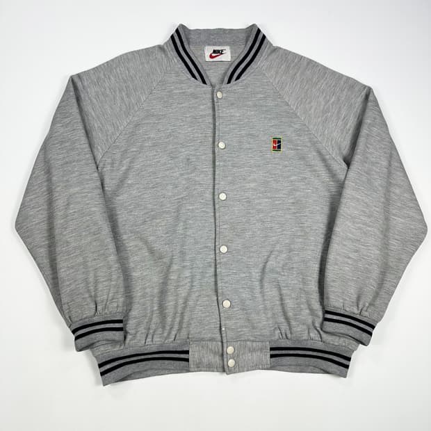 90s 나이키 테니스 올드스쿨 빅로고 코튼 바시티자켓 L