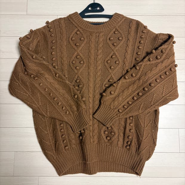 빈티지 폼폼 니트