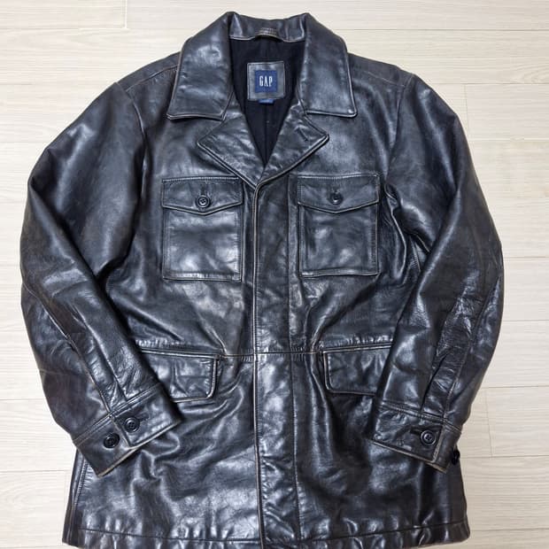 [L] 90s GAP 갭 소가죽 카코트