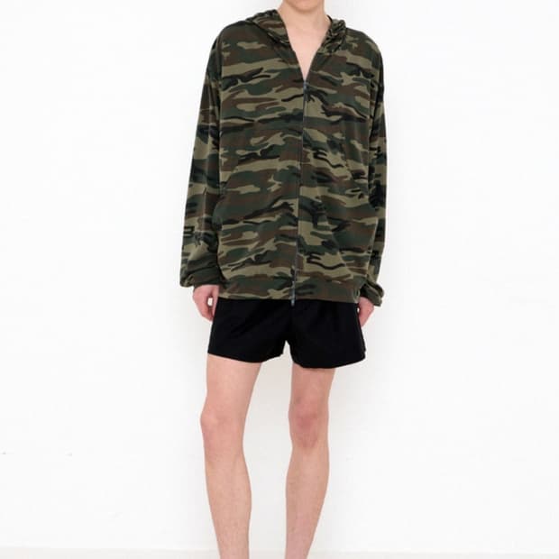 261 CAMO LIGHTWEIGHT ZIP HOODIE (WOODLAN