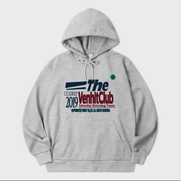 벤힛 후드티 메란지 그레이 m