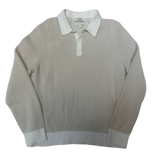 코스 미니멀 아이보리니트카라티 M