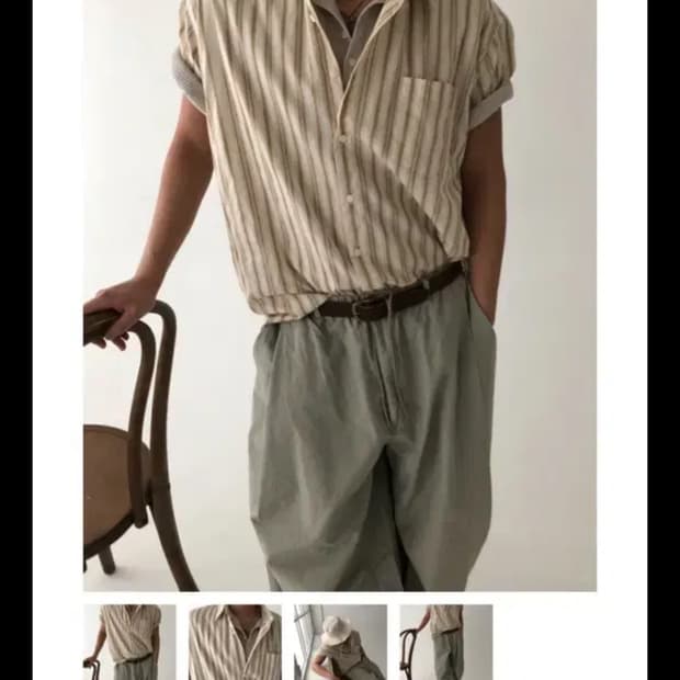 뉴치프시크 ete stripe half shirts