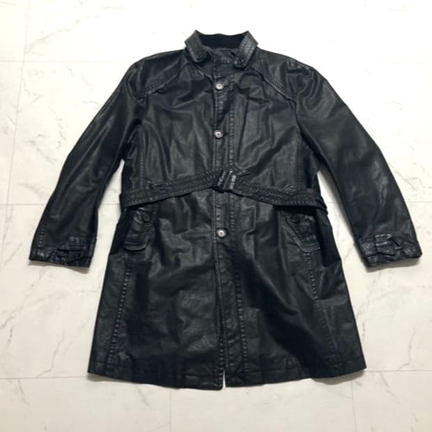 90-00s 옴브루노 코팅 코트 자켓 105-110