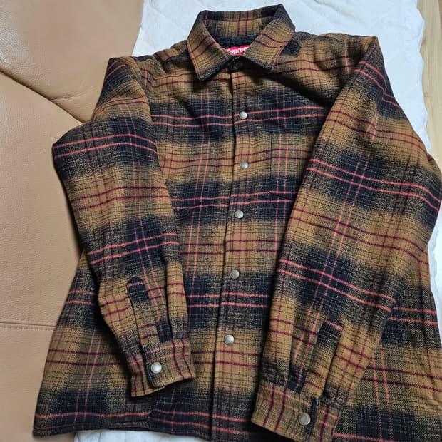 슈프림 라인드 플란넬 스냅 셔츠 자켓 23FW