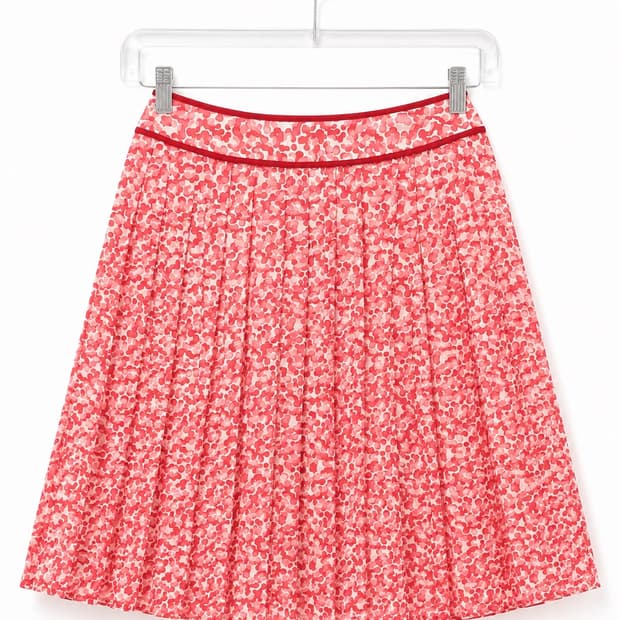 Coral dot skirt