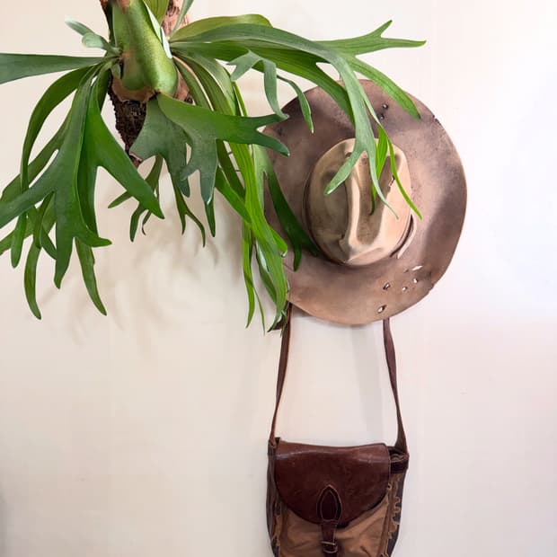 Rrl 캔버스 레더 크로스 백