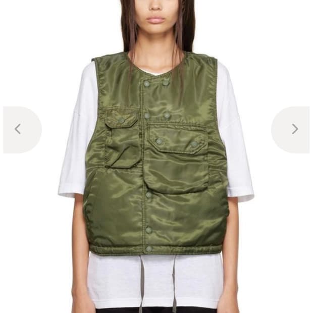 엔지니어드 가먼츠 카키 포켓 조끼 S