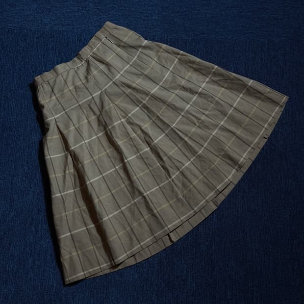 버버리 체크 미니스커트