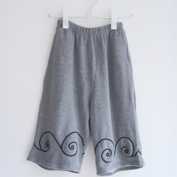 Swirl short sweat pants 