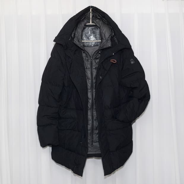 몬테꼬레 디테처블 더블 후드 구스다운 패딩 (50 / 100+)