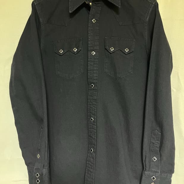 Rrl 데님 웨스턴 셔츠 블랙 새상품