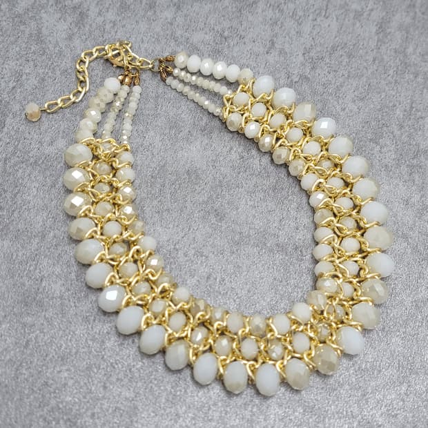 crystal bead necklace