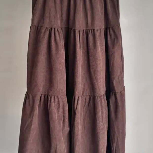 급처분|캉캉 롱스커트 (브라운)