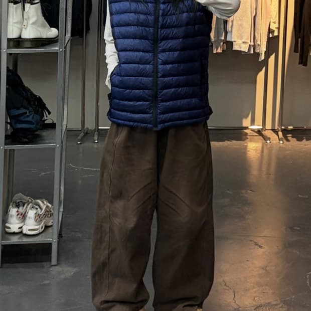 스톤아일랜드 블루 경량패딩 베스트 A2442