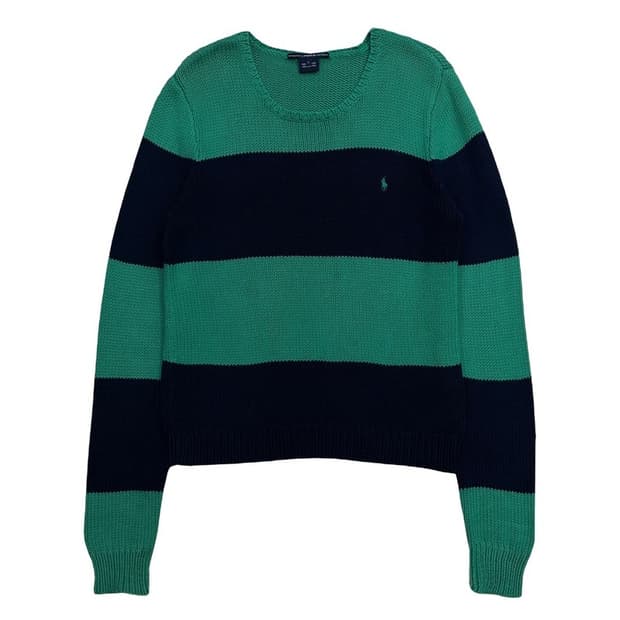 폴로 랄프로렌 포니 스트라이프 라운드넥 니트 L