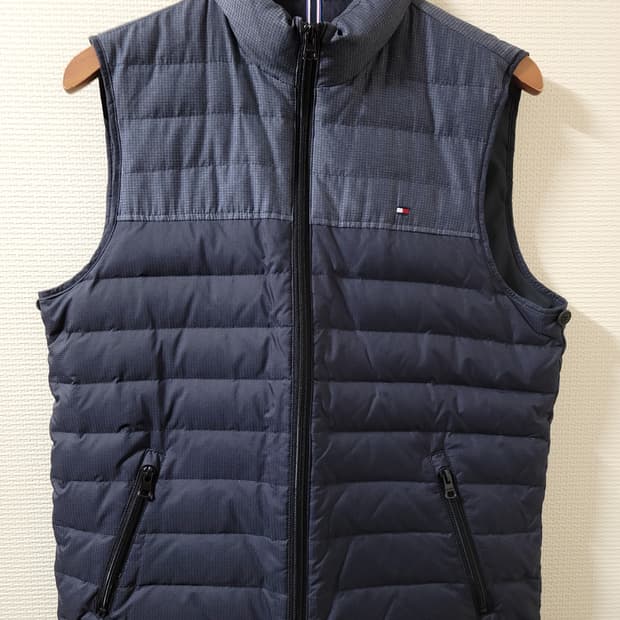 TOMMY 타미힐피거 남성 패딩 조끼 베스트 S사이즈(남성95) 네이비
