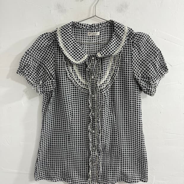 axes femme check blouse