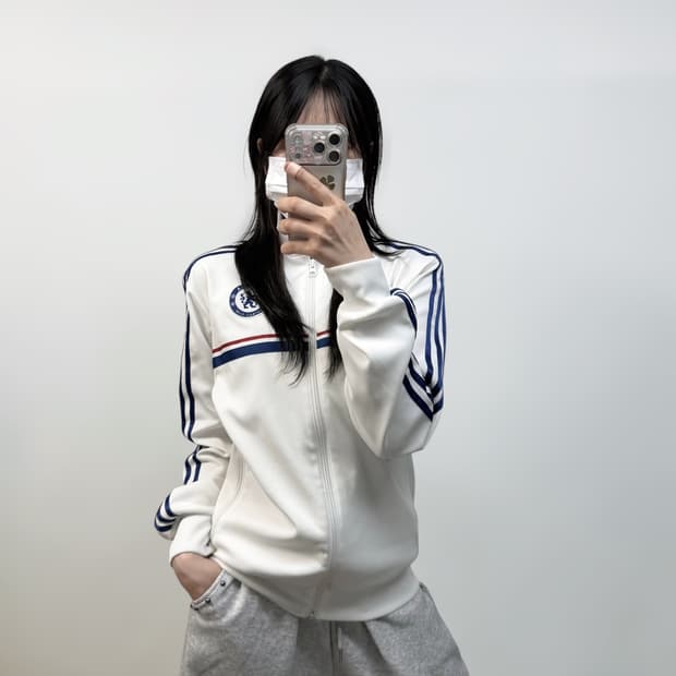 아디다스 첼시 트랙탑 져지 화이트 대장급
