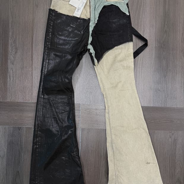 [32] 릭오웬스 볼란 부츠컷 미네랄 펄 