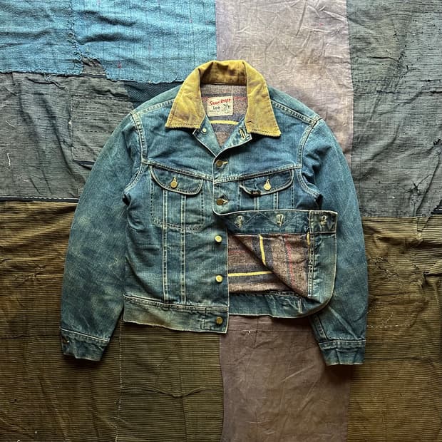 60s USA LEE 빈티지 리 스톰라이더 101 LJ 데님 자켓