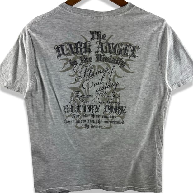 JPN Y2K 글리터 레터링 반팔티3045