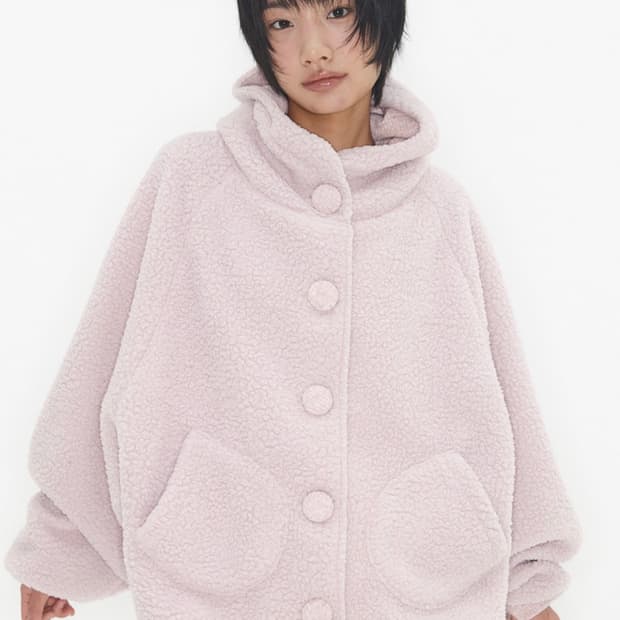 익스파이어드걸 Sherpa Cloud Jacket Misty Pink