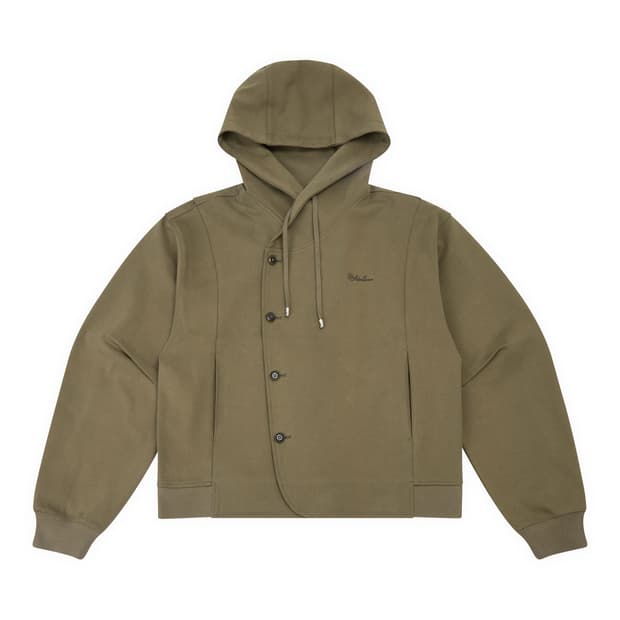 [A3]아더에러 플루익 로고 후드집업 브라운