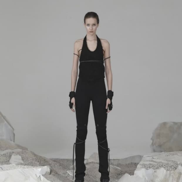 오호스 스트립 워머 레깅스 블랙 레그워머 팬츠 바지