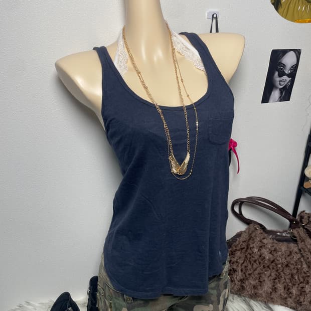 Abecrombie 아베크롬비 포켓 나시탑