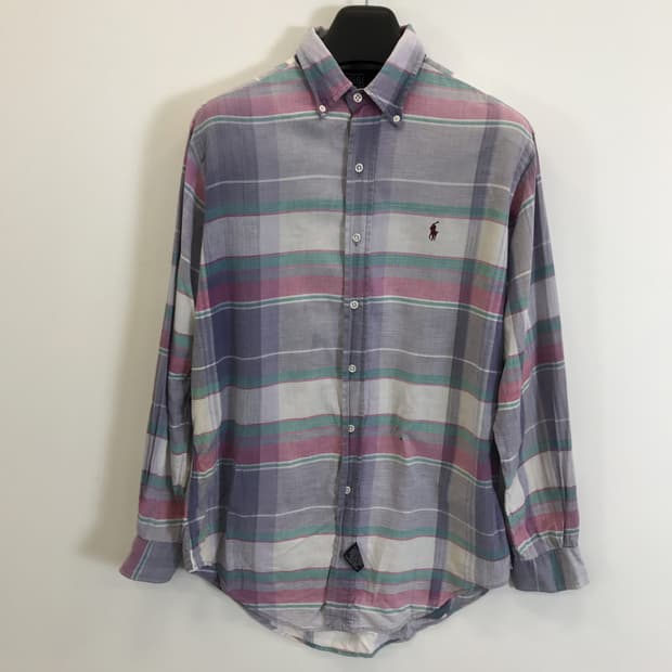 폴로 랄프로렌 핸드우븐 마드라스 체크셔츠 [M]