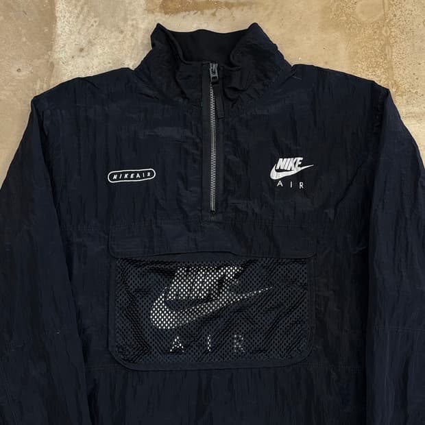 L 나이키 air 블랙 아노락