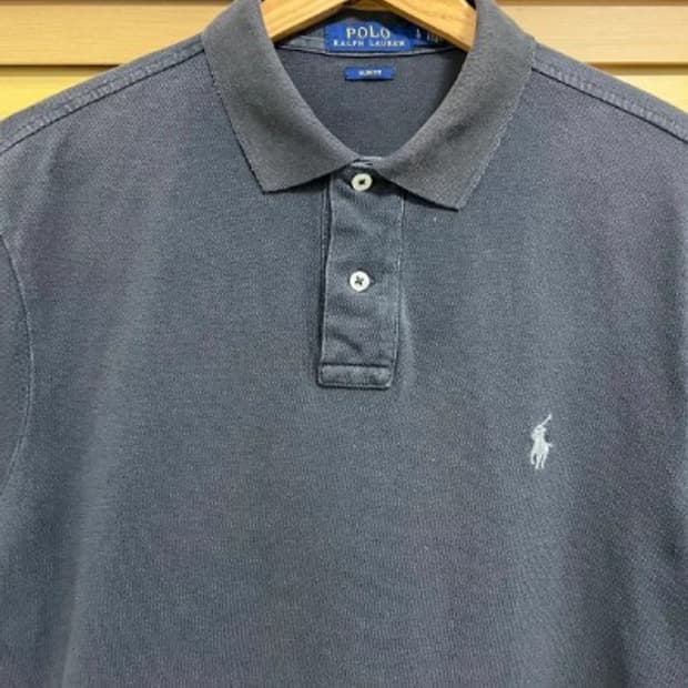 폴로랄프로렌 남성 차콜그레이 PK카라반팔티셔츠 L