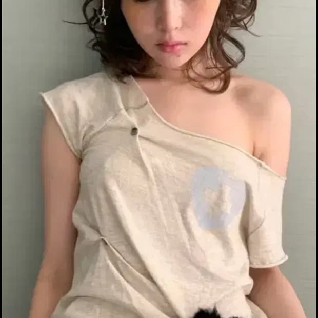 샵페어리 button up zodiac half T-shirt