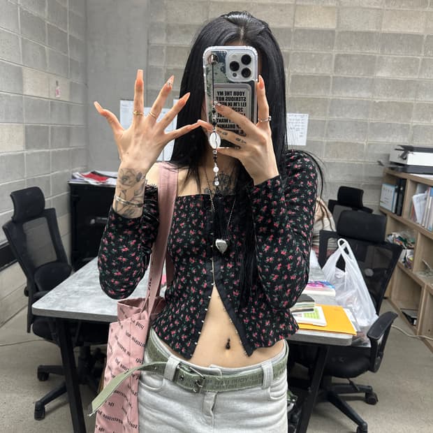 더미스테리어스호텔 마이크로스커트 1사이즈 그레이