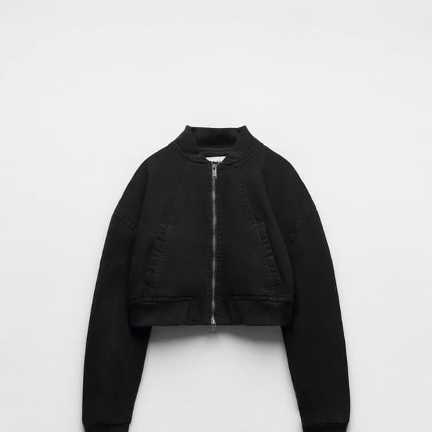 자라 크롭 데님 자켓
