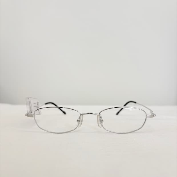 PARVIANO 실버 슬림 오벌 메탈테 