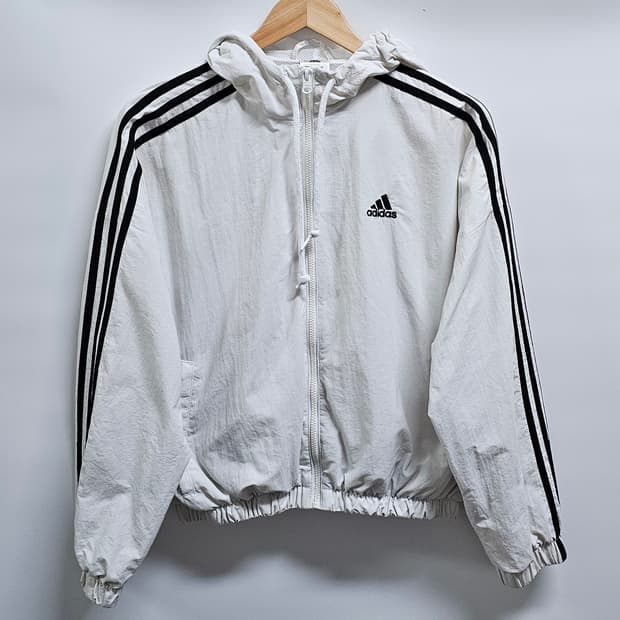 아디다스 여성 크롭 바람막이 M