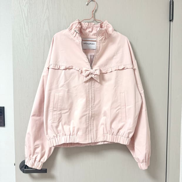 [새상품] 쎄무아듀 리본 프릴 자켓