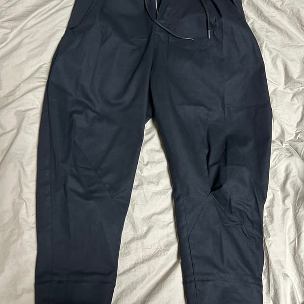 송지오옴므 세미배기핏 팬츠 78사이즈(밴딩)